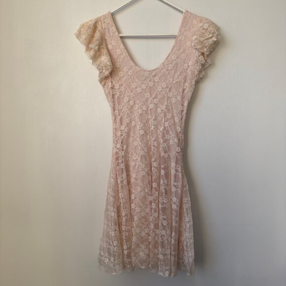 TFNC London Pink Lace Dress NWT - Picture 2 of 4